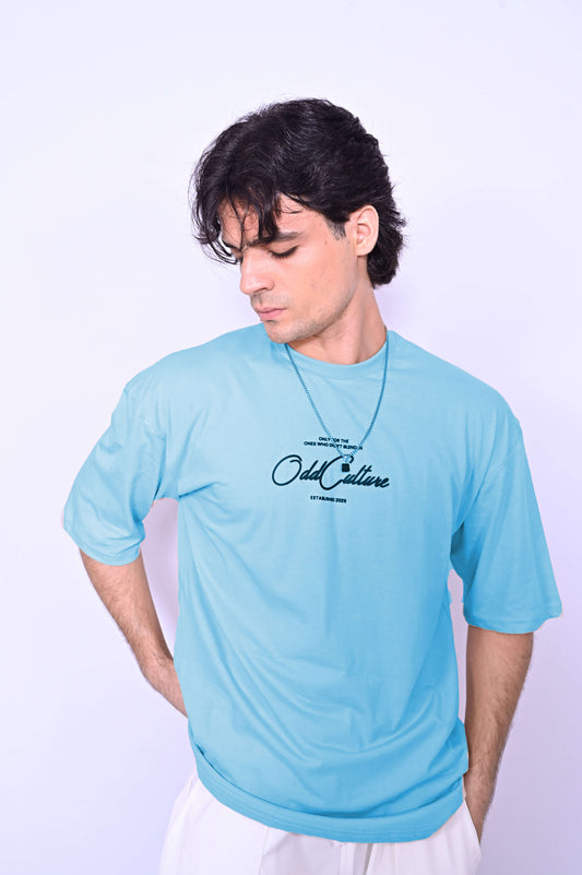 Oversized Tee - Sky Blue