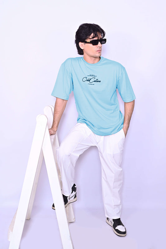 Oversized Tee - Sky Blue